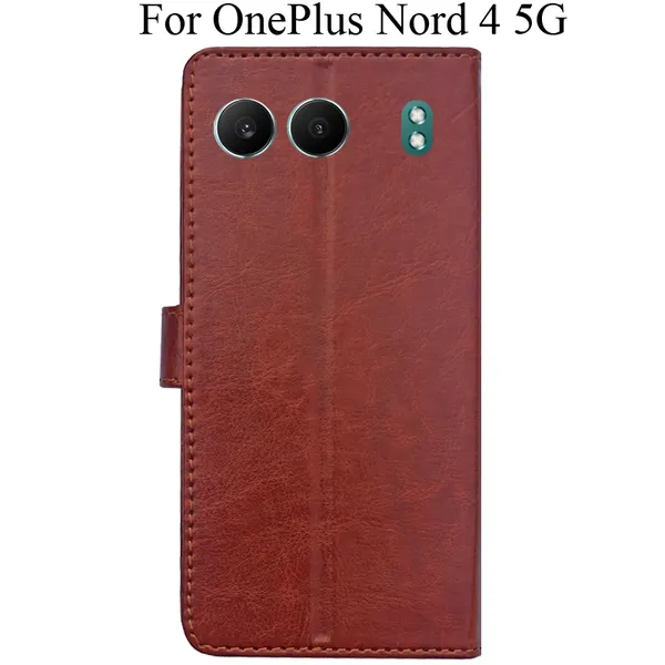 Brown_Premium_Flip_Cover_For_Oneplus_Nord_4_5G