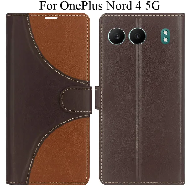Brown_Premium_Flip_Cover_For_Oneplus_Nord_4_5G