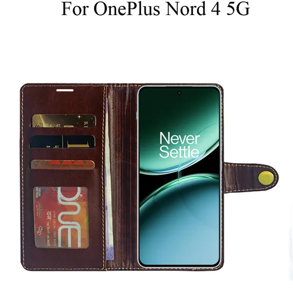 Beige_Premium_Flip_Cover_For_Oneplus_Nord_4_5G