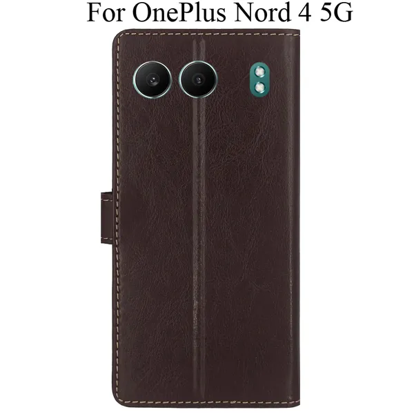 Brown_Premium_Flip_Cover_For_Oneplus_Nord_4_5G