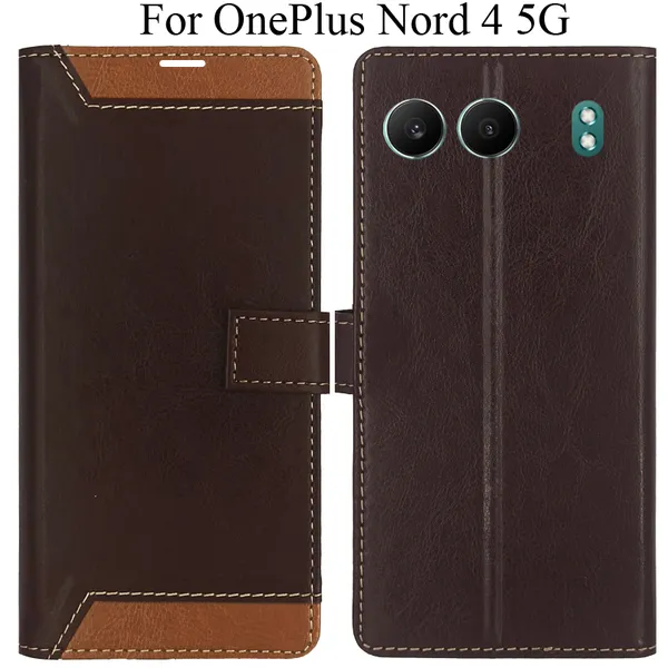 Brown_Premium_Flip_Cover_For_Oneplus_Nord_4_5G