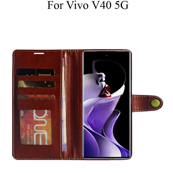 Brown_Premium_Flip_Cover_For_Vivo_V40_5G