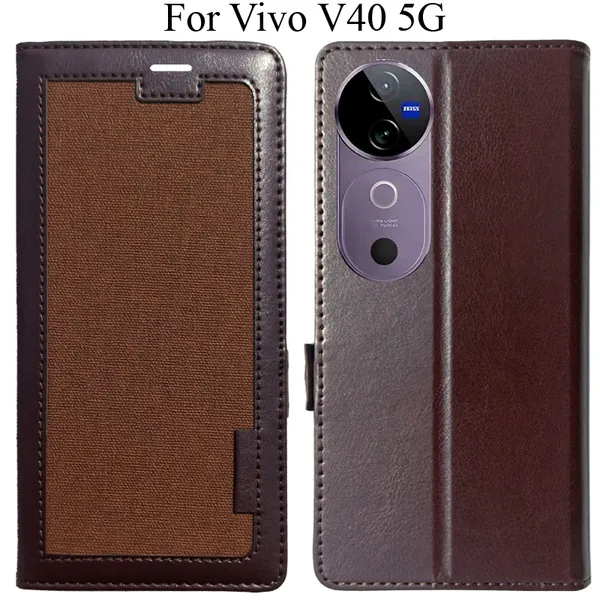 Brown_Premium_Flip_Cover_For_Vivo_V40_5G
