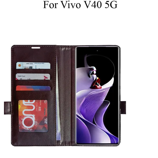 Brown_Premium_Flip_Cover_For_Vivo_V40_5G