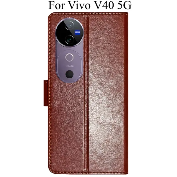 Brown_Premium_Flip_Cover_For_Vivo_V40_5G