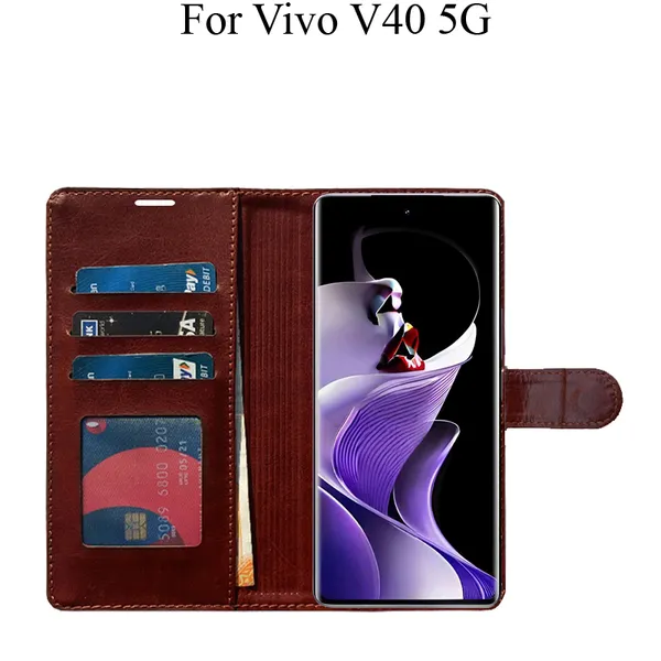 Brown_Premium_Flip_Cover_For_Vivo_V40_5G