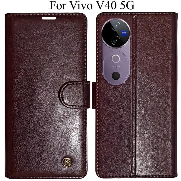 Beige_Premium_Flip_Cover_For_Vivo_V40_5G
