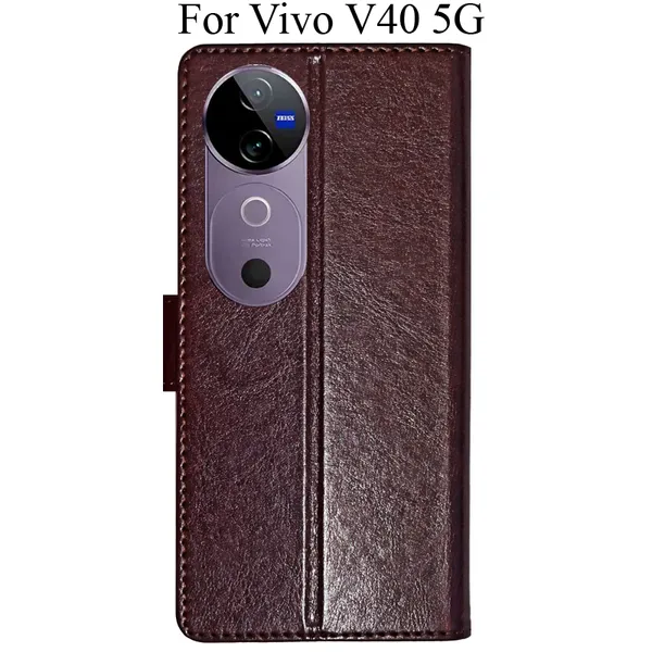 Beige_Premium_Flip_Cover_For_Vivo_V40_5G