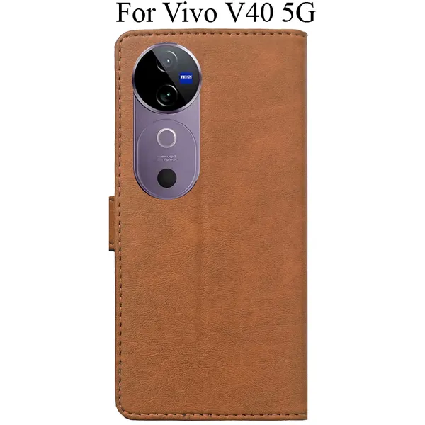 Brown_Premium_Flip_Cover_For_Vivo_V40_5G