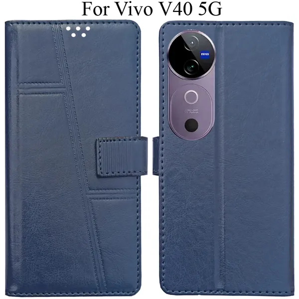Blue_Premium_Flip_Cover_For_Vivo_V40_5G
