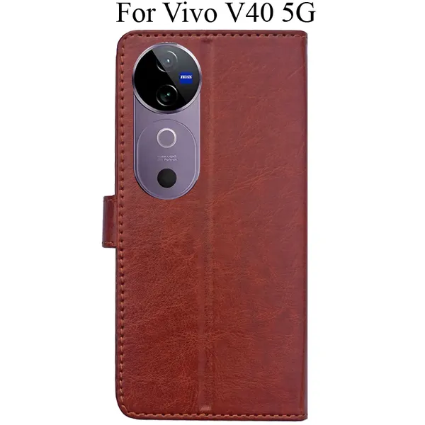 Brown_Premium_Flip_Cover_For_Vivo_V40_5G