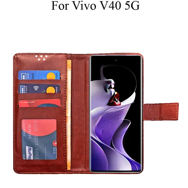 Brown_Premium_Flip_Cover_For_Vivo_V40_5G