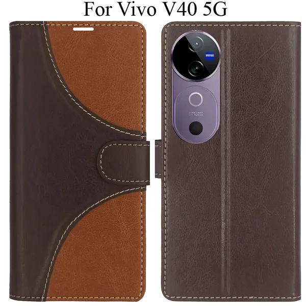 Brown_Premium_Flip_Cover_For_Vivo_V40_5G