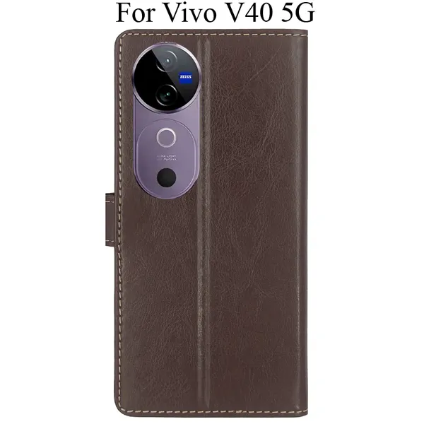 Brown_Premium_Flip_Cover_For_Vivo_V40_5G
