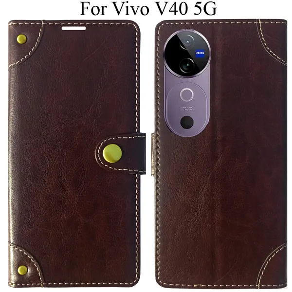 Beige_Premium_Flip_Cover_For_Vivo_V40_5G