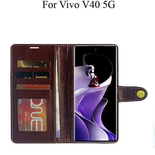 Beige_Premium_Flip_Cover_For_Vivo_V40_5G