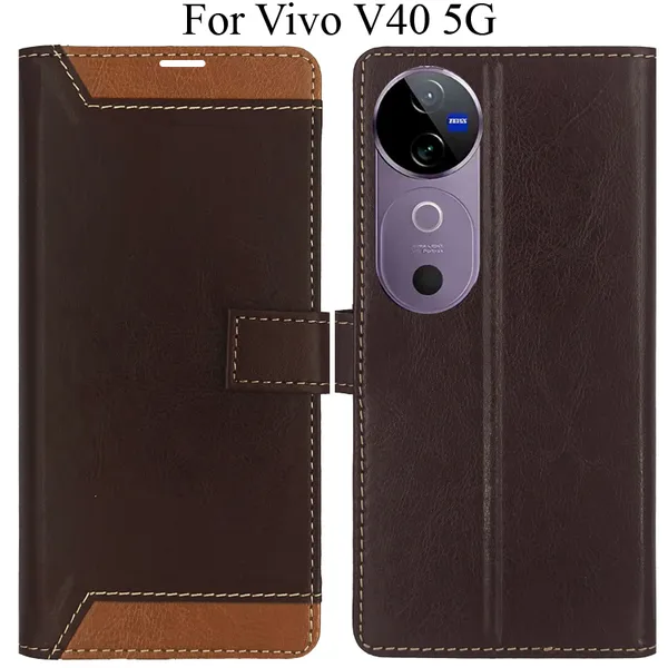 Brown_Premium_Flip_Cover_For_Vivo_V40_5G