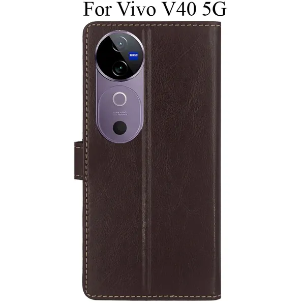 Brown_Premium_Flip_Cover_For_Vivo_V40_5G