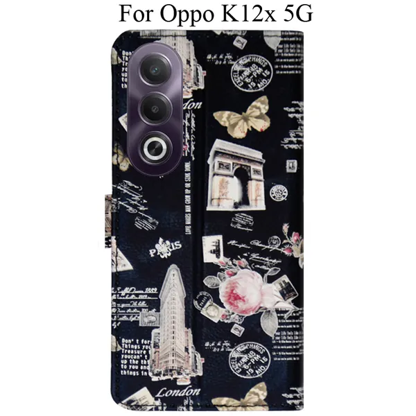 Black_Premium_Flip_Cover_For_Oppo_K12X_5G