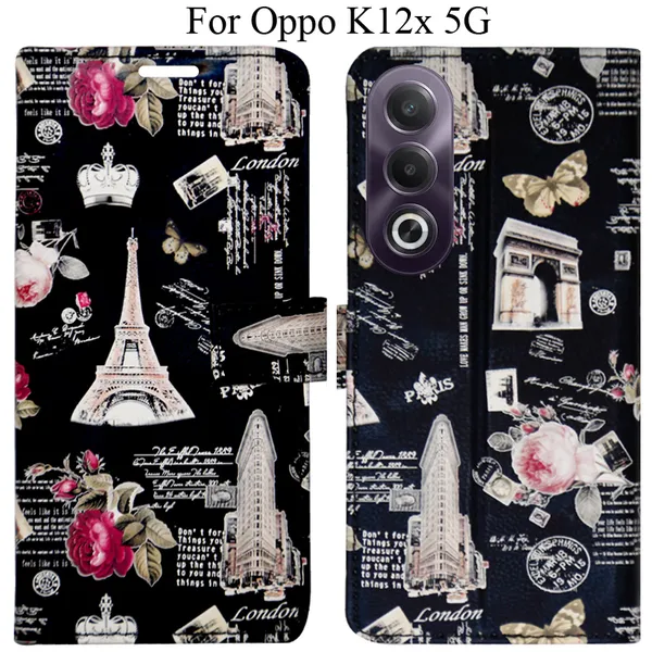Black_Premium_Flip_Cover_For_Oppo_K12X_5G