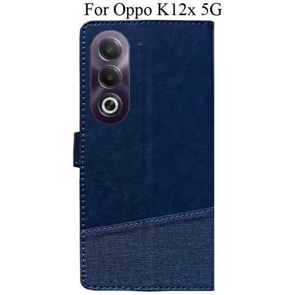 Blue_Premium_Flip_Cover_For_Oppo_K12X_5G