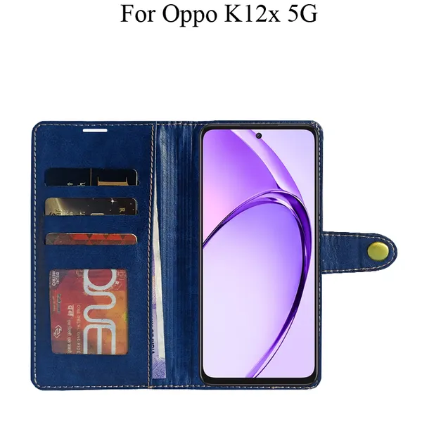 Blue_Premium_Flip_Cover_For_Oppo_K12X_5G