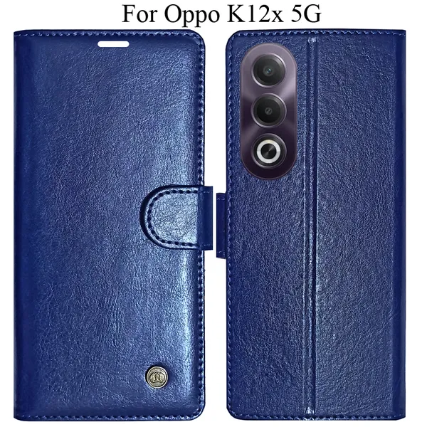 Blue_Premium_Flip_Cover_For_Oppo_K12X_5G