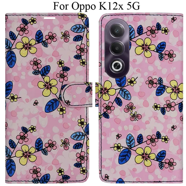 Pink_Premium_Flip_Cover_For_Oppo_K12X_5G