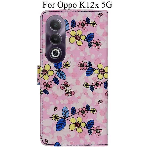 Pink_Premium_Flip_Cover_For_Oppo_K12X_5G
