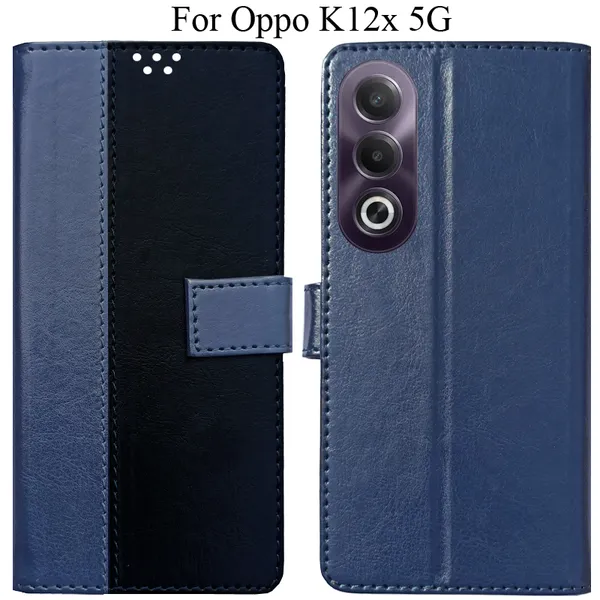 Black_Premium_Flip_Cover_For_Oppo_K12X_5G