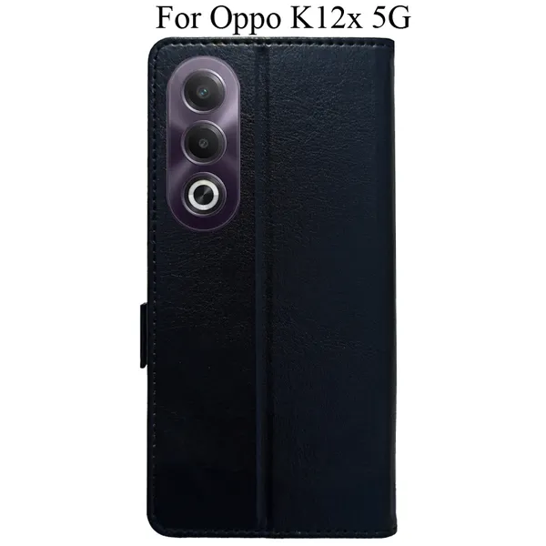 Black_Premium_Flip_Cover_For_Oppo_K12X_5G