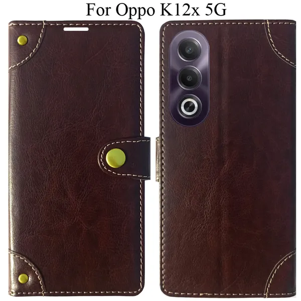 Beige_Premium_Flip_Cover_For_Oppo_K12X_5G