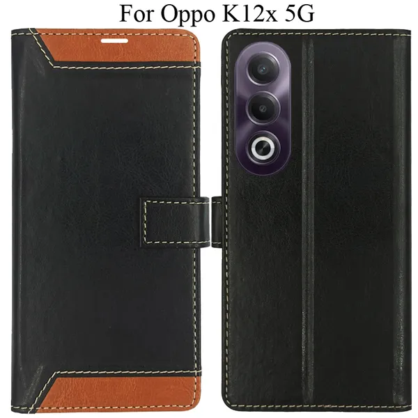 Brown_Premium_Flip_Cover_For_Oppo_K12X_5G