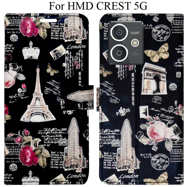 Black_Premium_Flip_Cover_For_Hmd_Crest_5G