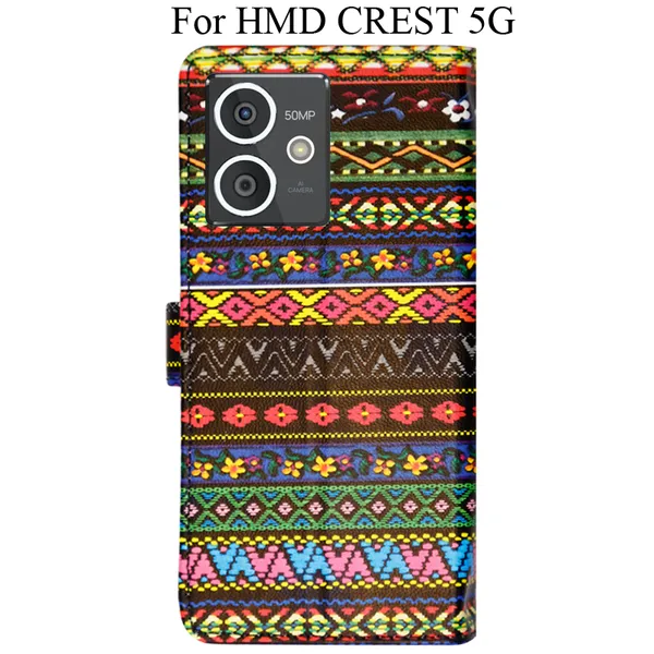 Multicolor_Premium_Flip_Cover_For_Hmd_Crest_5G
