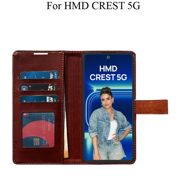 Orange_Premium_Flip_Cover_For_Hmd_Crest_5G
