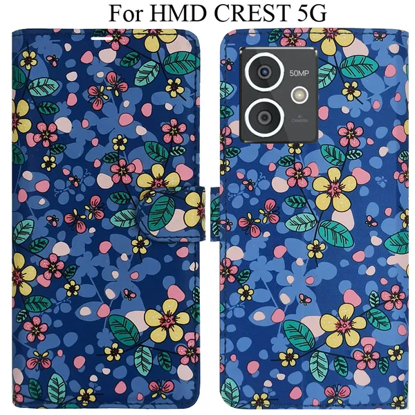Blue_Premium_Flip_Cover_For_Hmd_Crest_5G