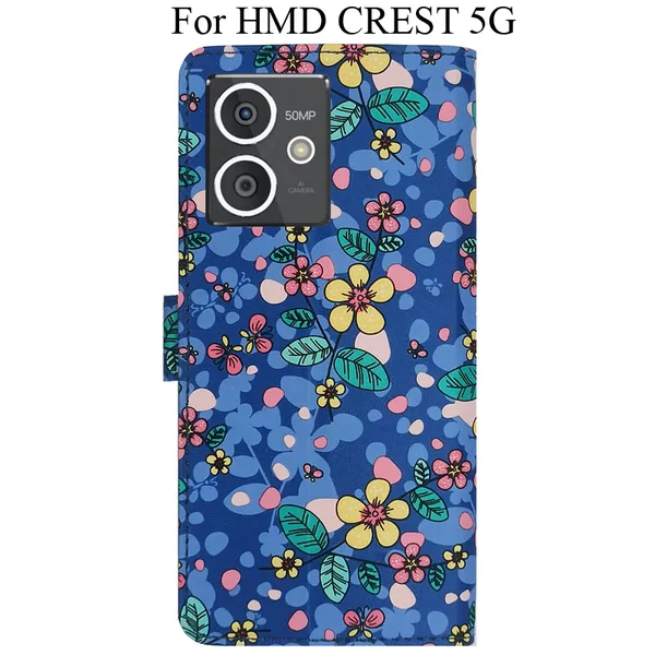Blue_Premium_Flip_Cover_For_Hmd_Crest_5G