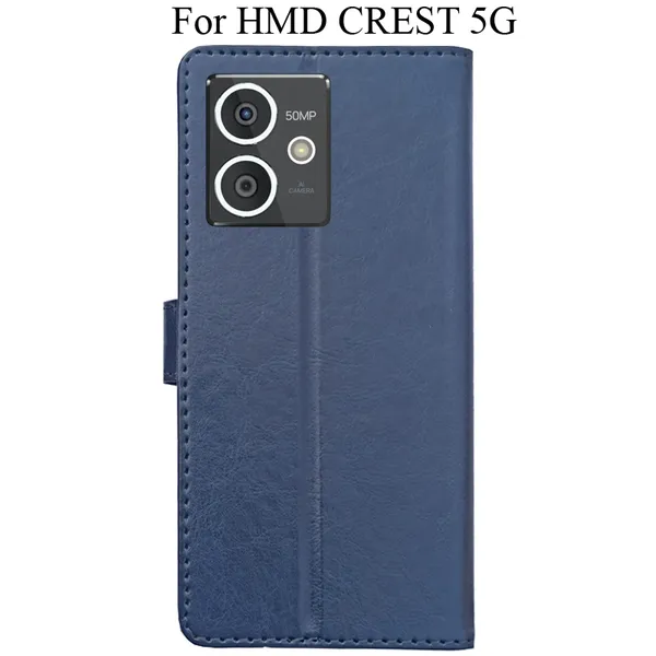 Blue_Premium_Flip_Cover_For_Hmd_Crest_5G