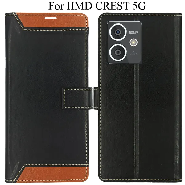 Brown_Premium_Flip_Cover_For_Hmd_Crest_5G