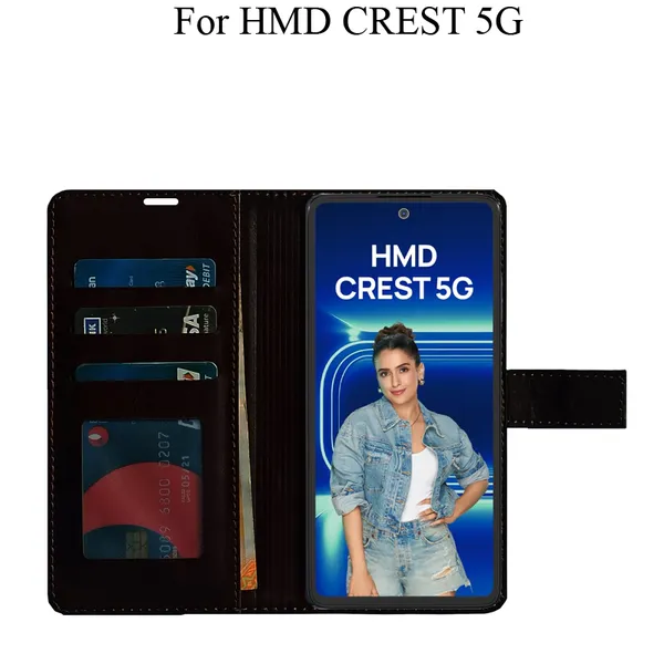 Brown_Premium_Flip_Cover_For_Hmd_Crest_5G