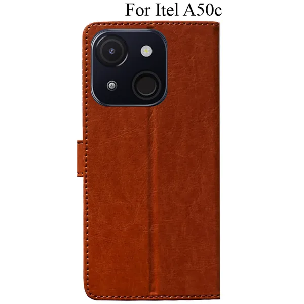 Orange_Premium_Flip_Cover_For_Itel_A50C
