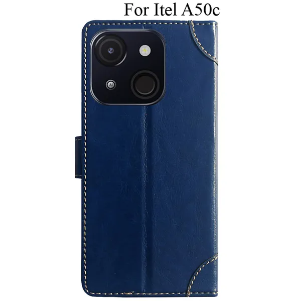 Blue_Premium_Flip_Cover_For_Itel_A50C