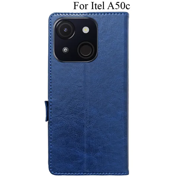Blue_Premium_Flip_Cover_For_Itel_A50C