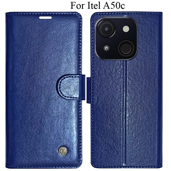 Blue_Premium_Flip_Cover_For_Itel_A50C