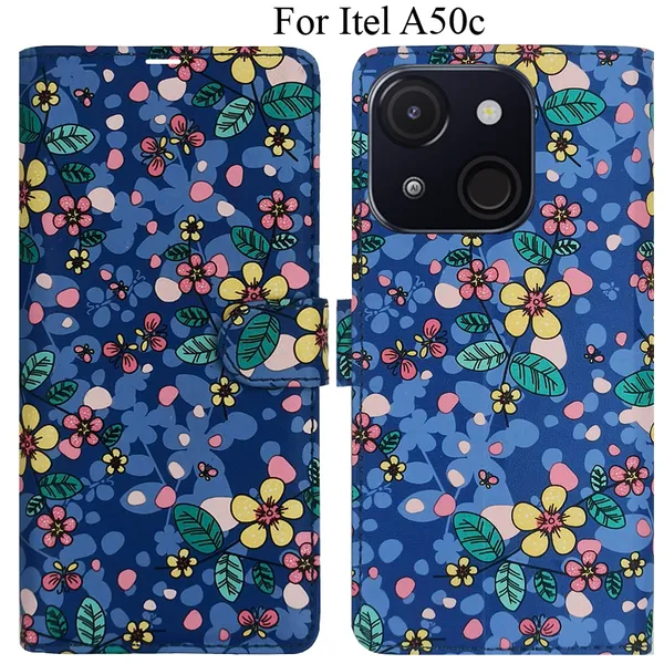 Blue_Premium_Flip_Cover_For_Itel_A50C