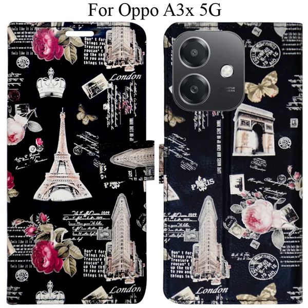 Black_Premium_Flip_Cover_For_Oppo_A3X_5G