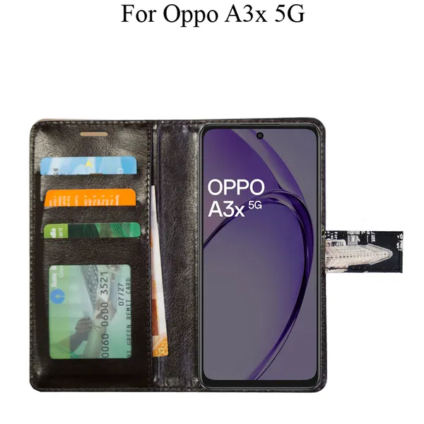 Black_Premium_Flip_Cover_For_Oppo_A3X_5G