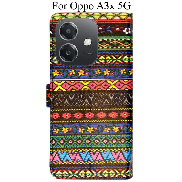 Multicolor_Premium_Flip_Cover_For_Oppo_A3X_5G