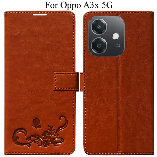 Orange_Premium_Flip_Cover_For_Oppo_A3X_5G